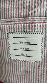 Thom Browne Plaid Zip-up Mohair Jacket