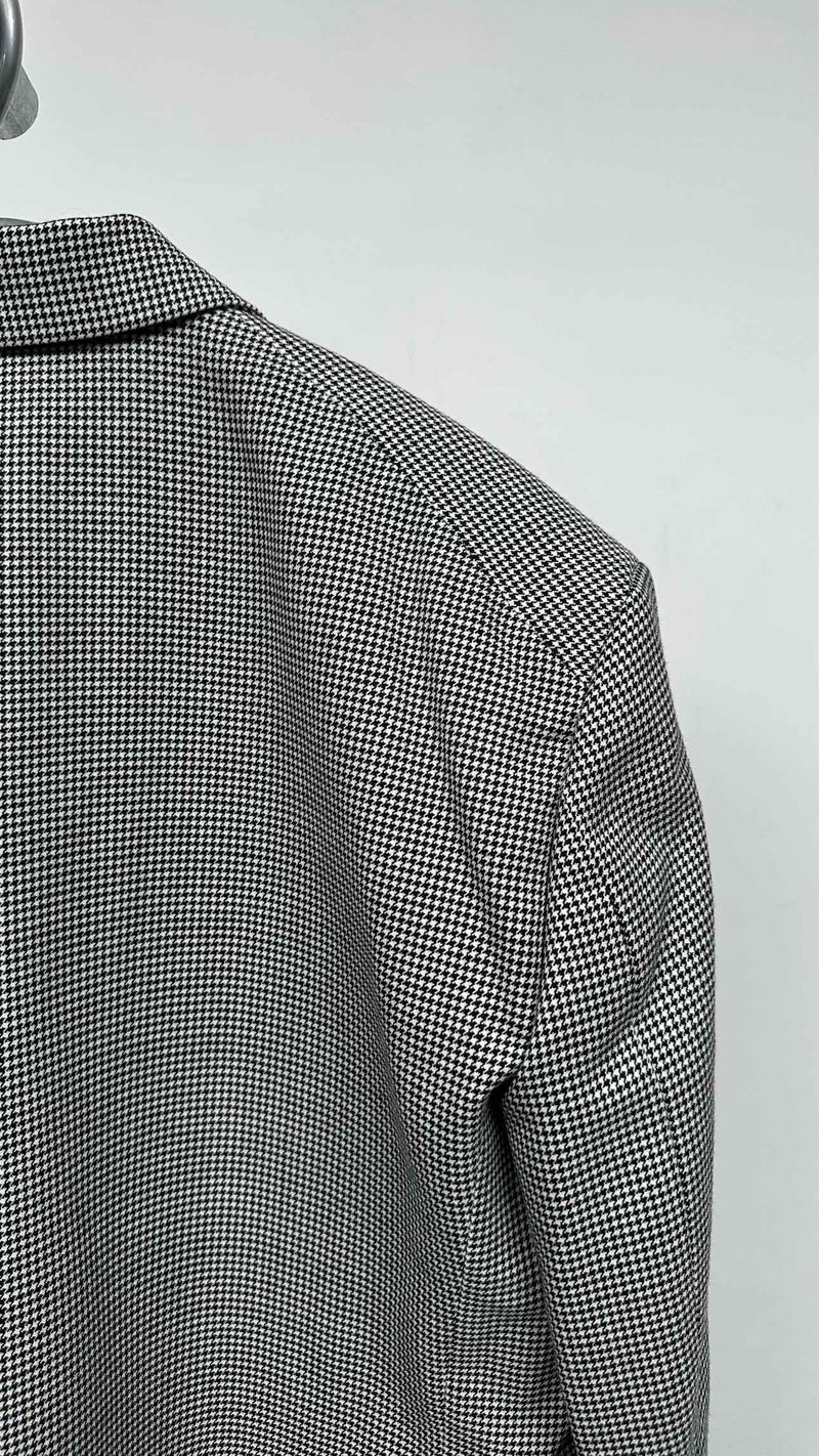 Comme Des Garcons Houndstooth Oversized Blazer Jacket