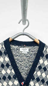 Thom Browne Fair Isle Jacquard Cardigan