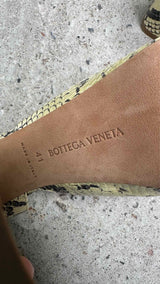 Bottega Veneta Python Buckled Platform Pumps