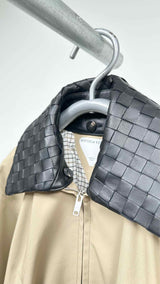 Bottega Veneta Intrecciato-collar Blouson Jacket