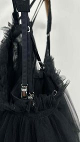 Noir Kei Ninomiya N/S Tulle Twist Suspender Wrap Top