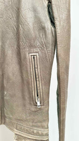 Rick Owens Knit-hybrid Leather Bomber Jacket
