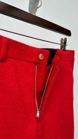 Comme Des Garcons Homme Plus Cropped Boiled-wool Pants