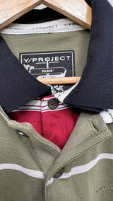 Y/ Project L/S Layered Snap-off Border Polo Shirt