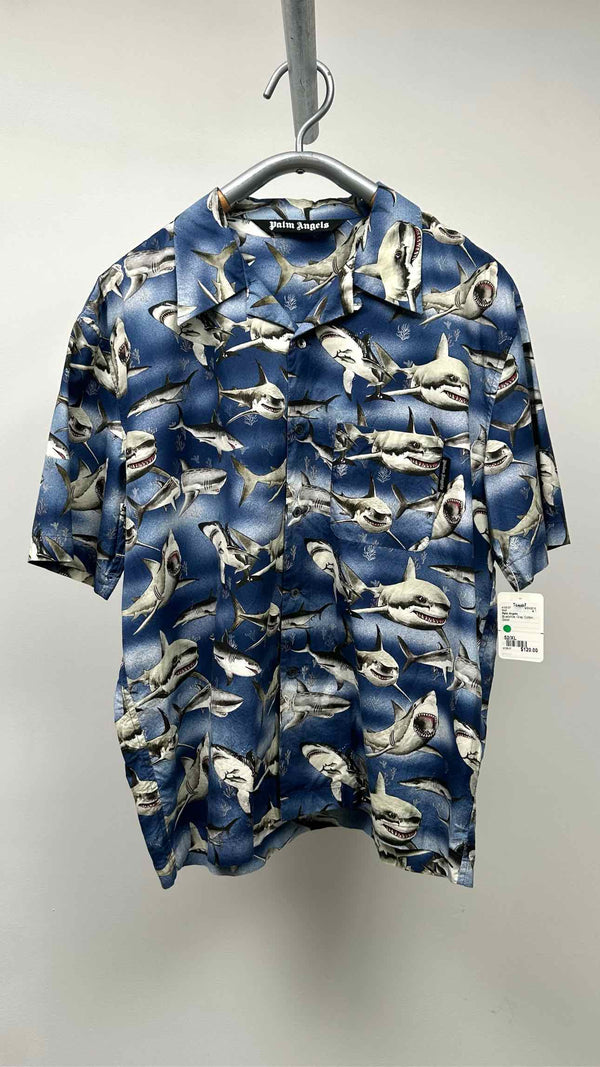 Palm Angels Shark Print S/S Shirt