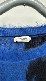 Saint Laurent Mohair Floral Printed Sweater