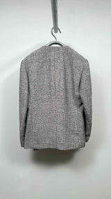 Issey Miyake Men Collarless Jacquard Jacket