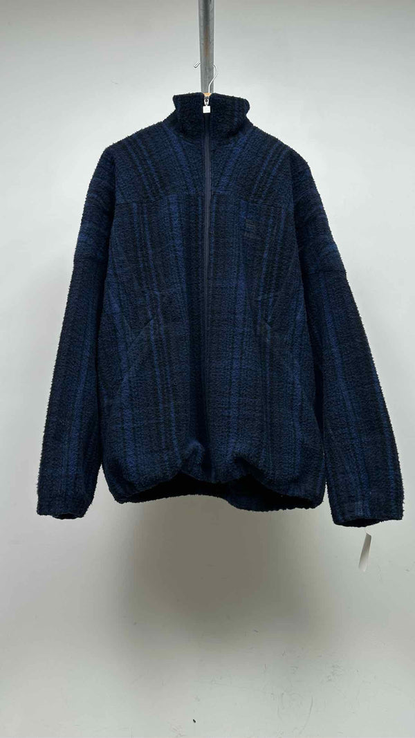 Balenciaga Oversized Plaid Fleece Jacket