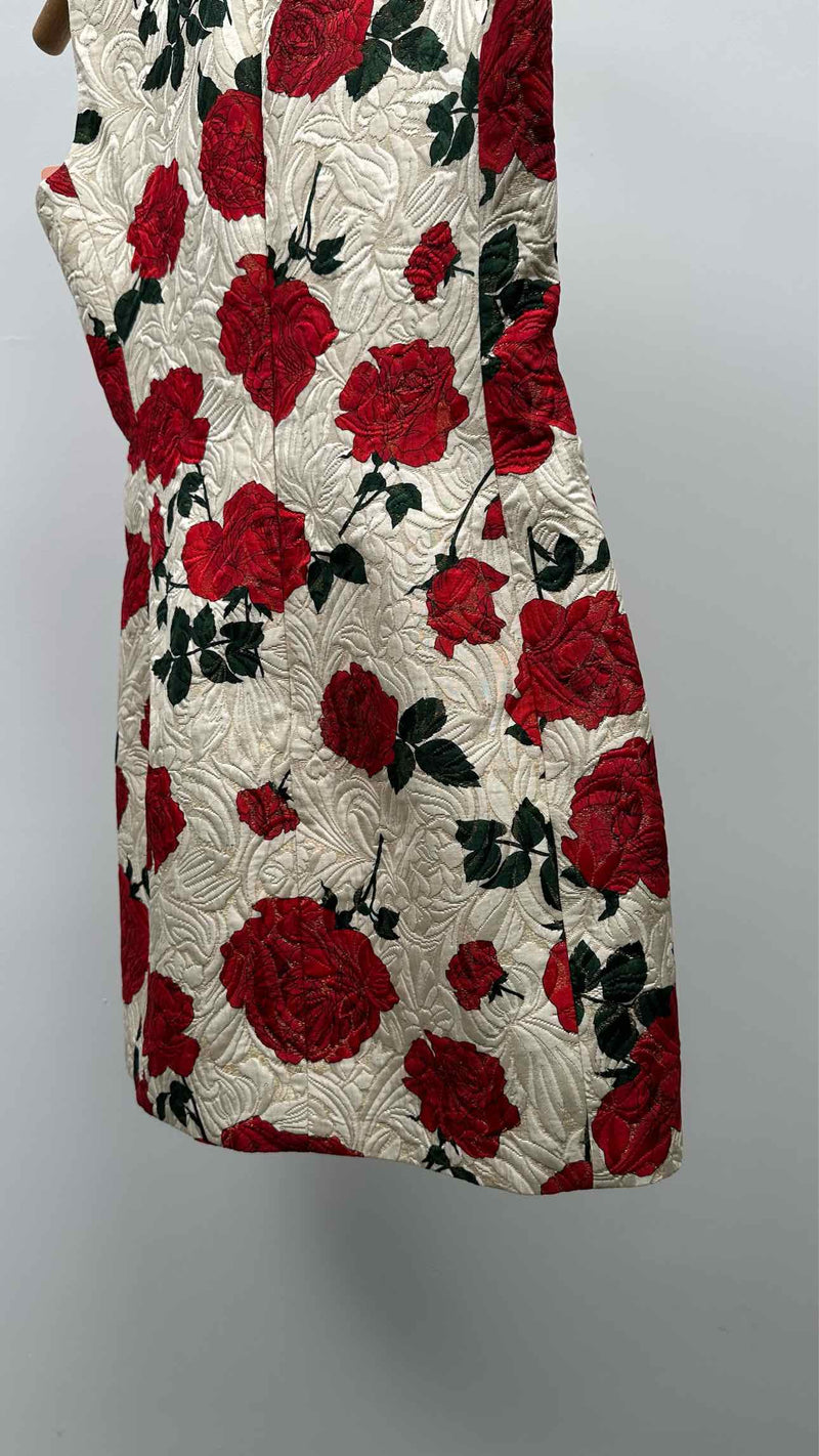 Saint Laurent Jacquard Rose N/S Dress