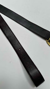 Yves Saint Laurent Logo Buckle Leather Belt