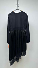 Simone Rocha L/S Floral-Lace Asymmetrical-hem Dress