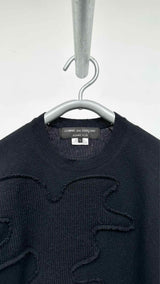 Comme Des Garcons Homme Plus Wavy-paneled Sweater