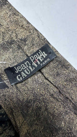 Jean Paul Gaultier Embroidered Silk Tie