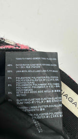 Balenciaga Check Jacquard Hybrid Skirt