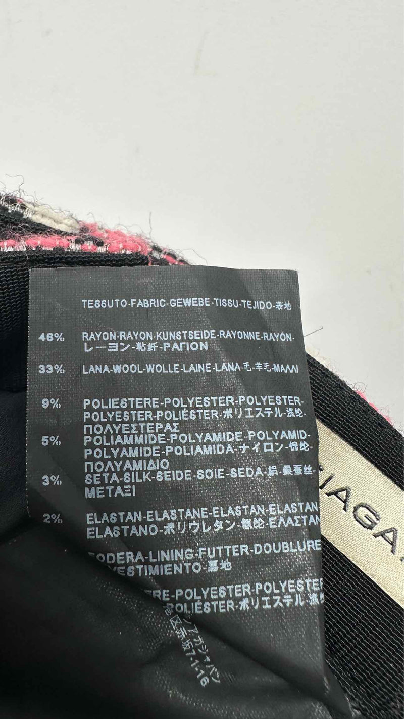 Balenciaga Check Jacquard Hybrid Skirt