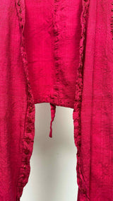 Issey Miyake Chain-stitching Long Vest
