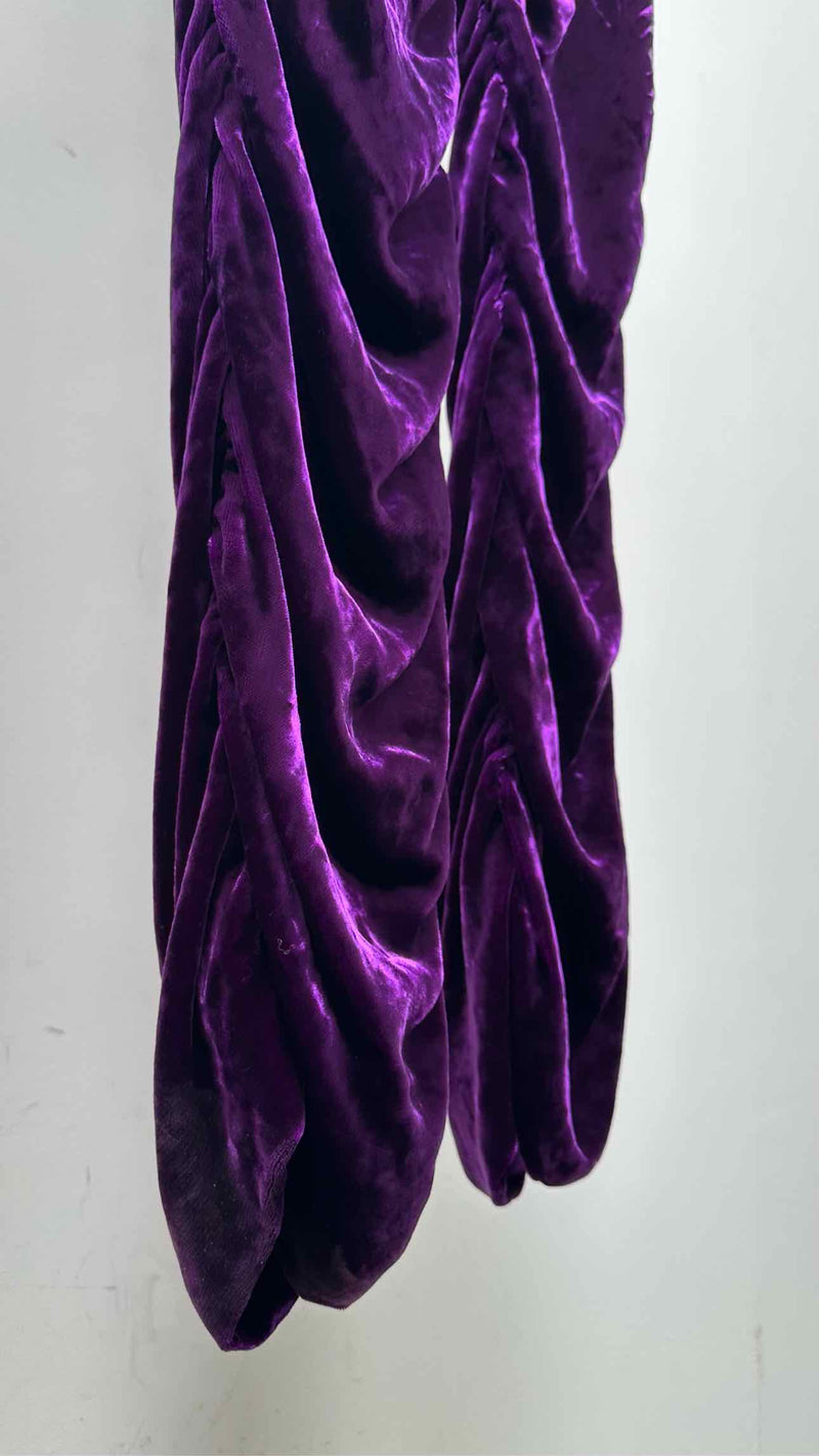 Gucci Side-gathered Velvet Pants