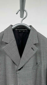 Comme Des Garcons Houndstooth Oversized Blazer Jacket