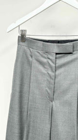 Thom Browne Pleated Back-Buckled High-Waist Wide Pants