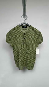 Jean Paul Gaultier S/S Henley-neck Knitted Top