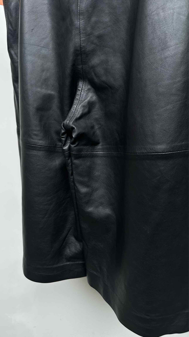 Munthe Sailor Leather Wide Shorts