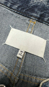 Margiela Asymmetrical Cut-out Tapered Belted Jeans