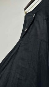 Comme Des Garcons High-Waist Rami Wide Skirt