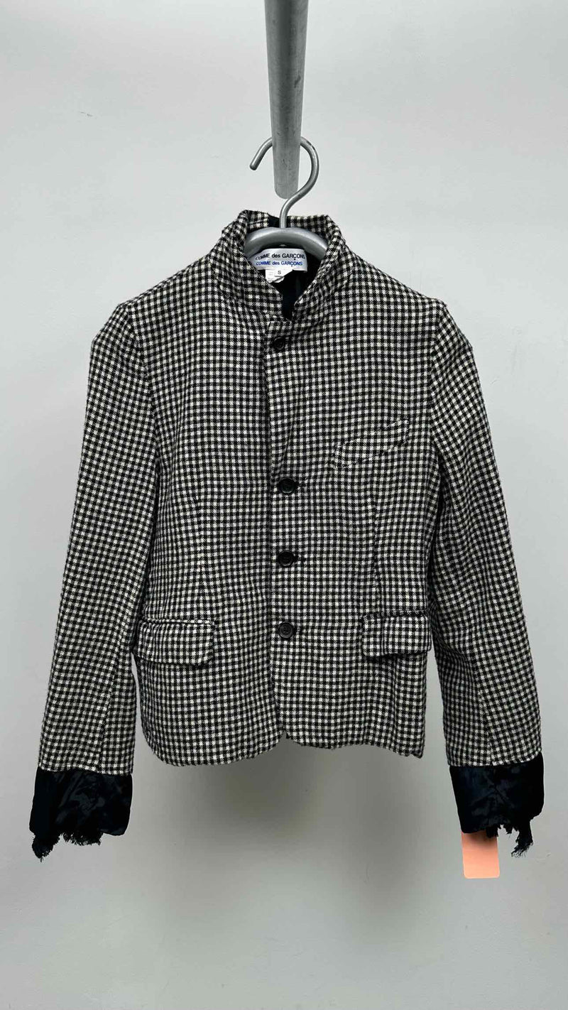 Comme Des Garcons Comme Des Garcons Frill-detailed Check Jacket