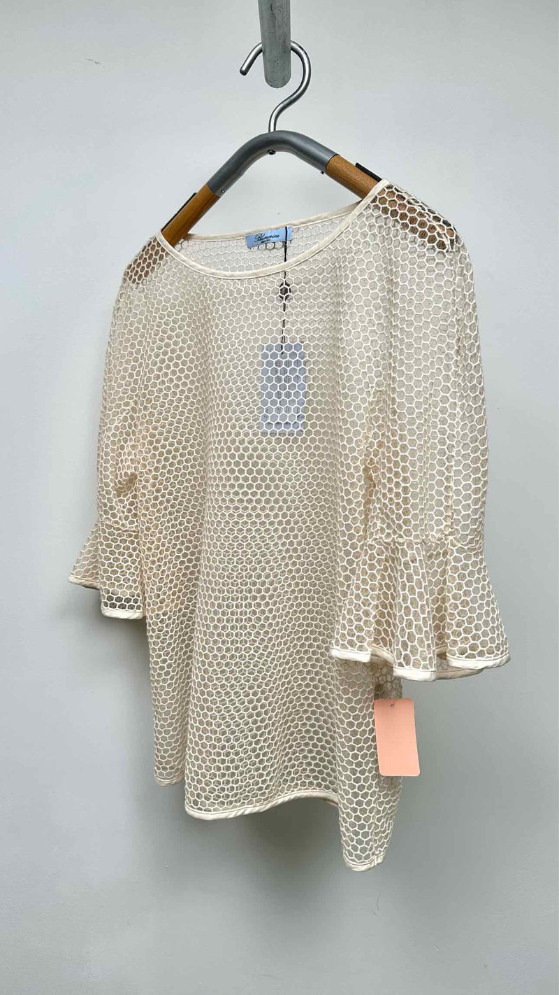 Blumarine S/S Mesh Top