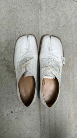 Margiela Crincle Leather Tabi Derby Shoes