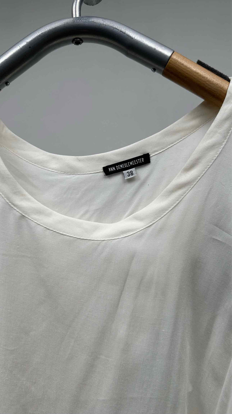 Ann Demeulemeester N/S Asymmertical Belted Tunic Top