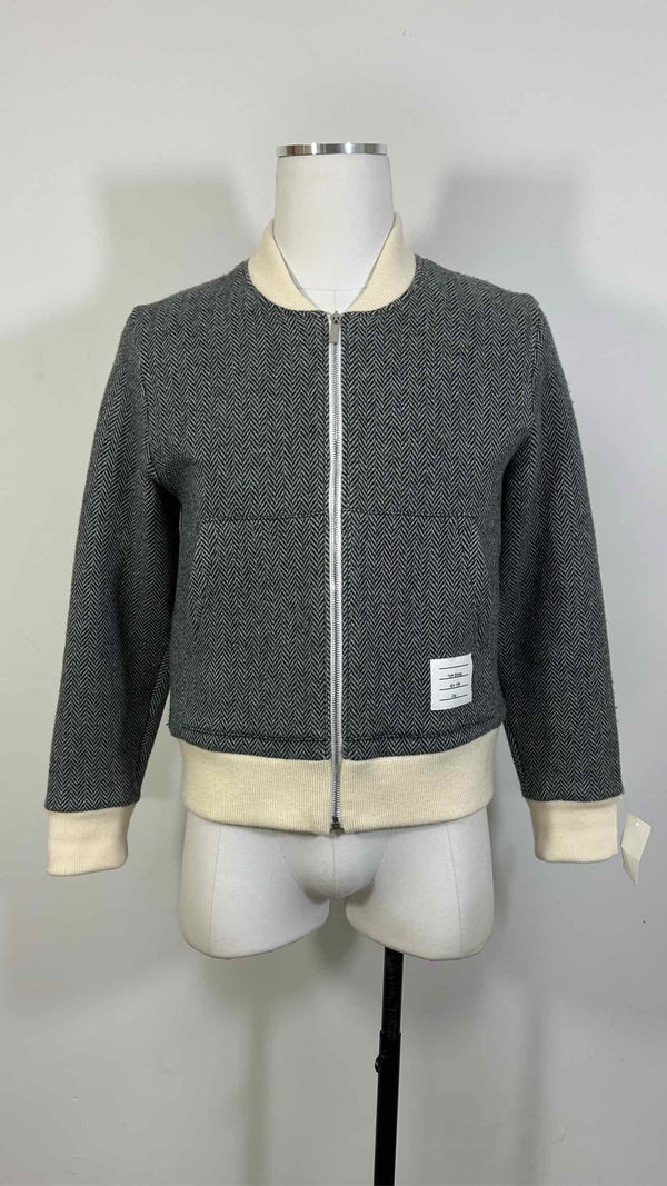 Thom Browne Knitted Bomber Jacket
