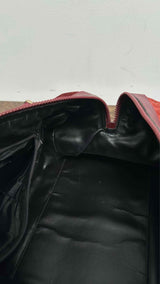 CELINE Macadam Suede Small Boston Bag