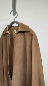 Hermes V-neck Suede Tunic