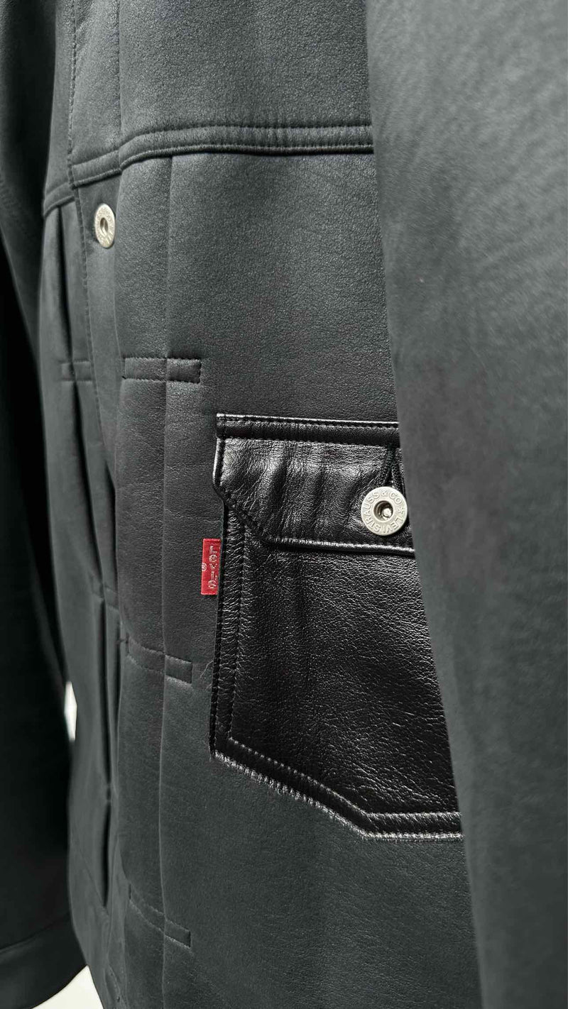 Junya Watanabe MAN X Levi's Faux-leather Neoprene Trucker Jacket