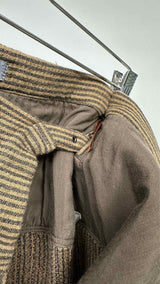 Issey Miyake Wrap Stripe Mini Skirt