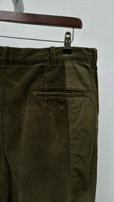 Comme Des Garcons Homme Hybrid Corduroy Cropped Wide Pants
