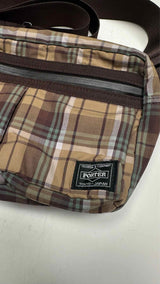 Porter X Comme des GarÃ§ons Homme Plaid-pattern Messenger Bag