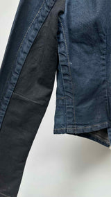 Rick Owens Collar-less Reconstructed Slav Denim Jacket