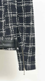 Ernest W. Baker Check Perfecto Biker Jacket