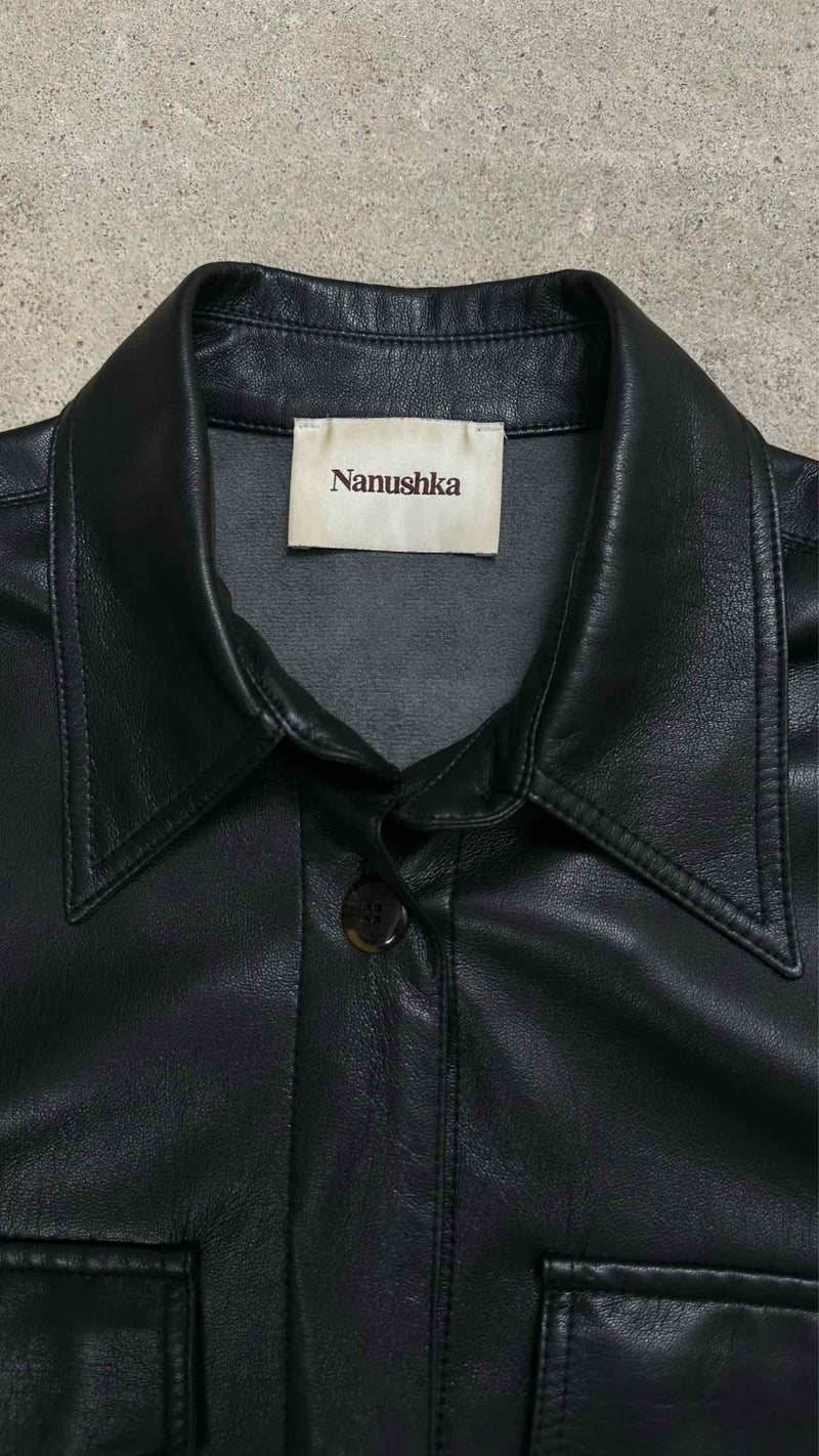 Nanushka S/S faux LeatherShirt