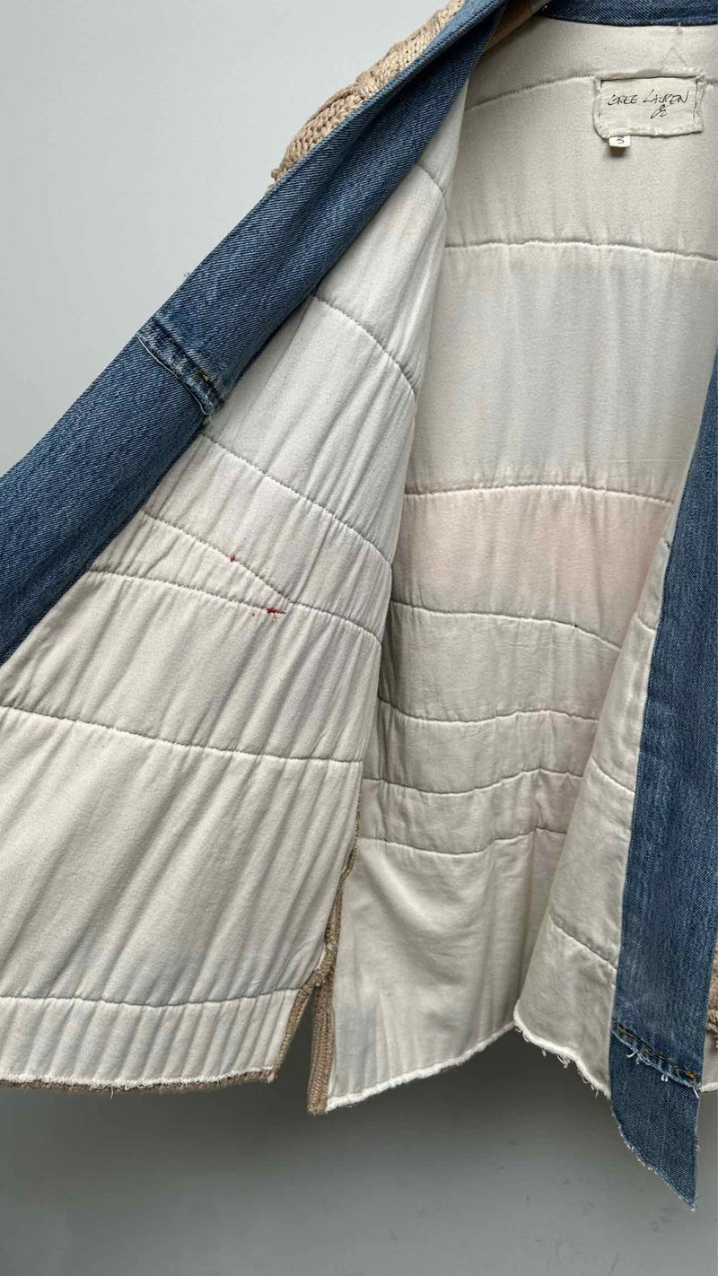 Greg Lauren Reconstructed Knit Docking Haori Jacket