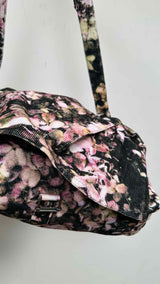Ann Demeulemeester Hydrangea-print Corduroy Messenger Bag