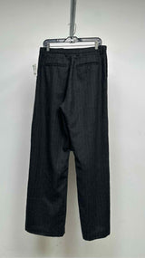 R13 Pinstripe Kilted Wide Pants