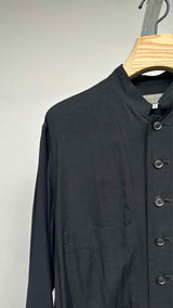 Yohji Yamamoto Pour Homme Mandarin-collar Long Light Blazer Jacket