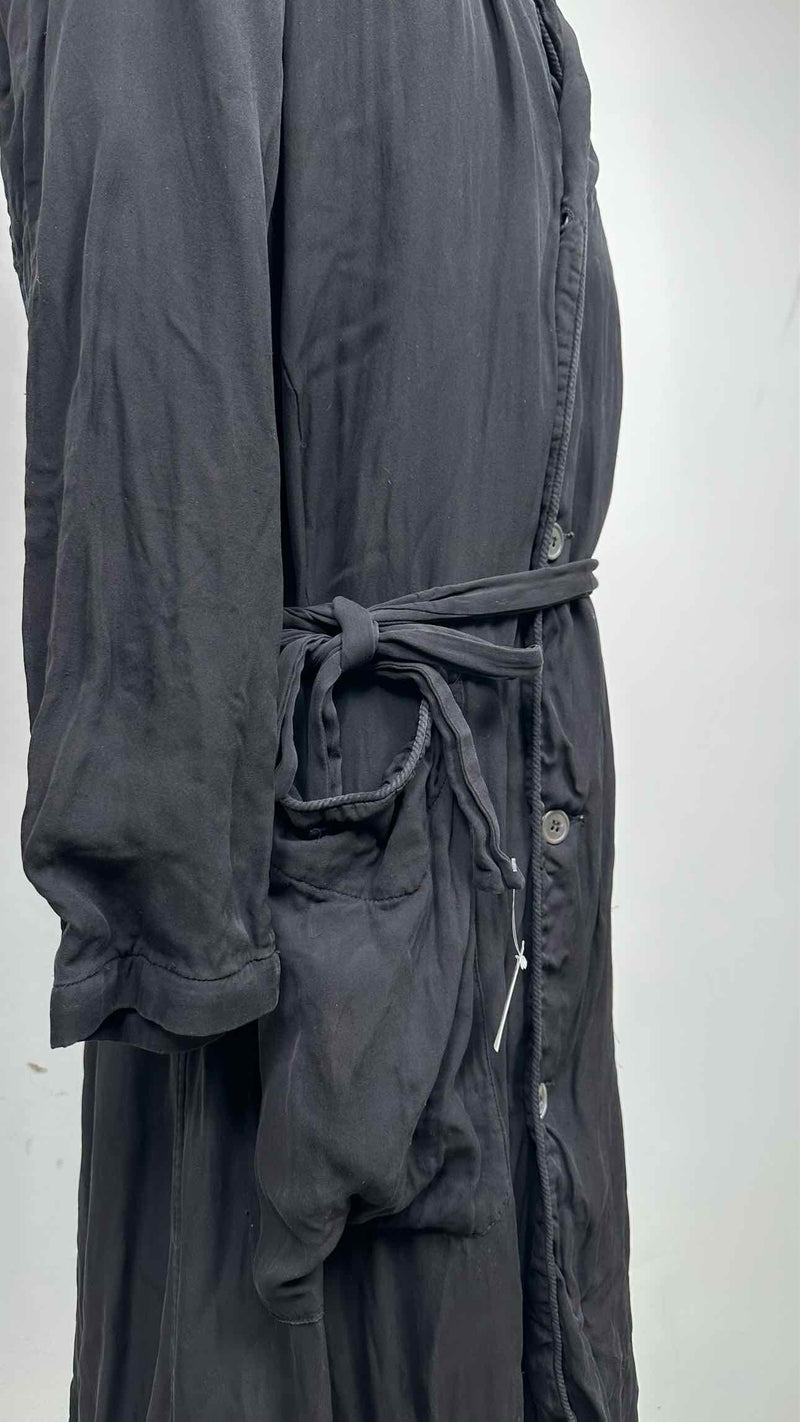 Paul Harnden Double-breast Silk Wrinkly Coat