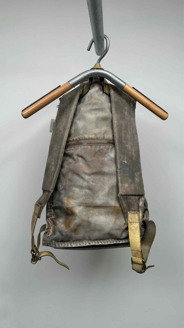 Taichimurakami Oxidised Silver Nylon Backpack