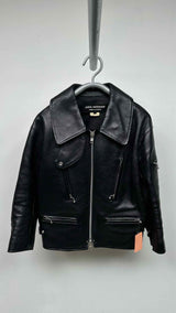 Junya Watanabe Portrait-Collar Leather Jacket