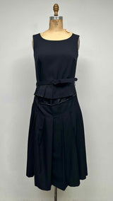 Comme Des Garcons  N/S Waist Cut-out Pleated Long Dress